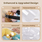 NTYNTY Clear Stuffed Animal Storage Bean Bag Chair - Image 5