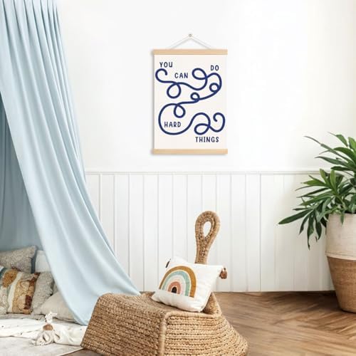 DNEULYR Inspirational Nursery Wall Art Poster, Kids Room Wall Decor, You Can Do - Image 3