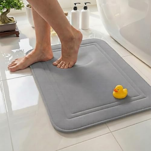 ITSOFT Memory Foam Bath Mat 24x16, Non Slip, Machine Washable, Quick Dry & by ITSOFT