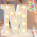 Pooqla LED Light Up Letters, Warm White and Colorful Lighted Marquee Letters by Pooqla