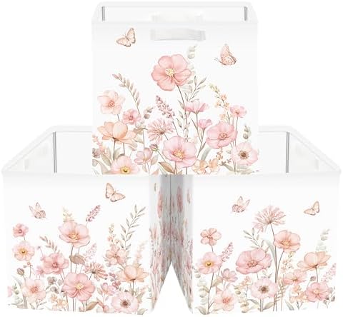 Clastyle 11.8" Flower Storage Basket Set of 3 by Clastyle