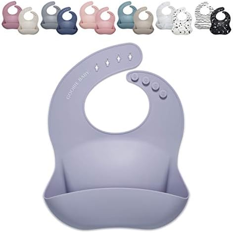 Goobie Baby Silicone Baby Bibs for Girls and Boys by Goobie+Baby
