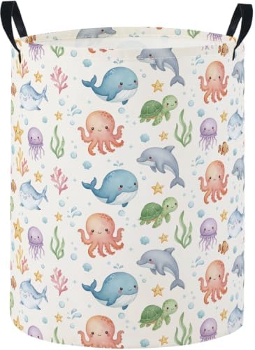 Baby Laundry Basket Baby Nursery Hamper Kids Laundry Basket Toy Storage Bin by TIBAOLOVER