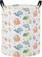Baby Laundry Basket Baby Nursery Hamper Kids Laundry Basket Toy Storage Bin by TIBAOLOVER