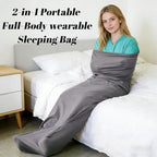 Hooded Hug Sleep Pod Adult Wearable Blanket, Light Washable Swaddle Sack Camp - Image 5