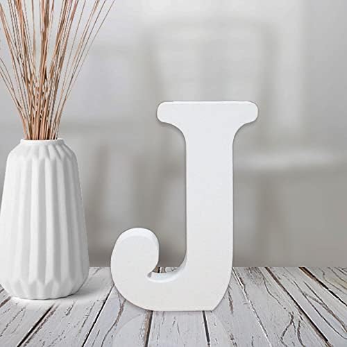 AOCEAN 4 Inch White Wood Letters Unfinished Wood Letter by AOCEAN