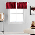 DONREN Christmas Holiday Red Valances by DONREN