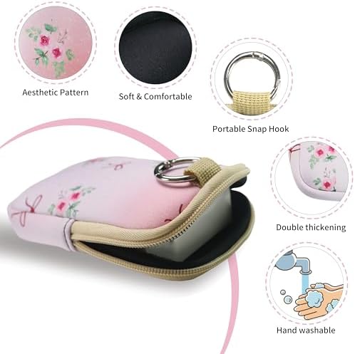 2PCS Hand Sanitizer Spray Case Hand Sanitizer Holder, Mini Zippered Pouch - Image 5