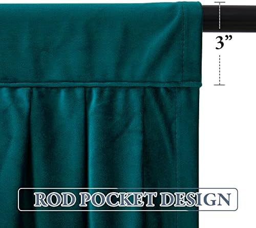StangH Elegant Velvet Waterfall Valances Curtain W59 inches, 1 Panel - Image 5