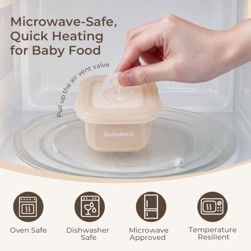 Elite 4 Pack Silicone Baby Food Jars, Food Storage Containers - Image 4