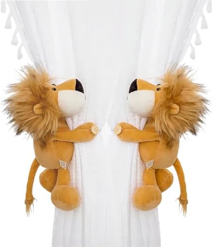 Curtain Tiebacks, 1 Pair Cute Animal Curtain Holdbacks by Vmogeicons