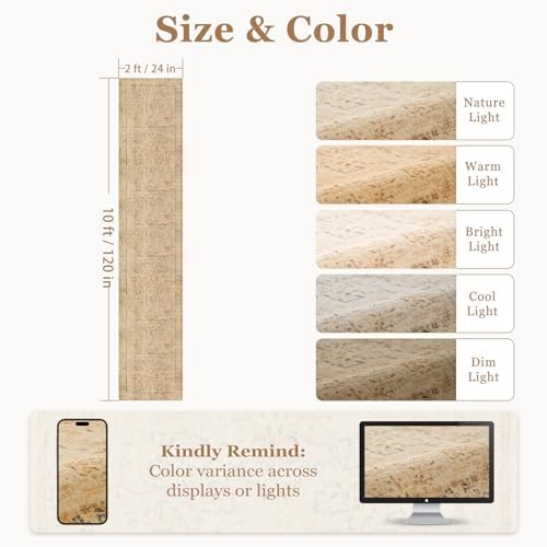 Floral Animal Neutral Tan 2x10 Long Hallway Entryway Runner Rug, Washable Non - Image 2