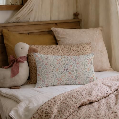 Floral 12x20 Pillow Cover, Wildflower Nursery Girls Room Decor - Image 4