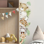 55.12 x 15.75 InchWatercolor Jungle Animal Wall Decals Tiger Elephant Zebra - Image 6