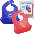Silicone Bibs for Babies with Food Catcher by TodaysBaby