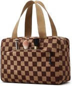 Large Makeup Bag for Women Corduroy Cosmetic bag Make up Bags Zipper Pouch - Image 2
