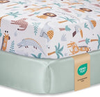 Baby Crib Sheets for Boys Girls, Toddler Bed Sheets Fitted for 52x28 Inch by VivaCozy