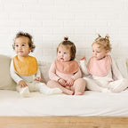 Konssy 8-Pack Muslin Baby Bibs, Adjustable Fit - Image 4