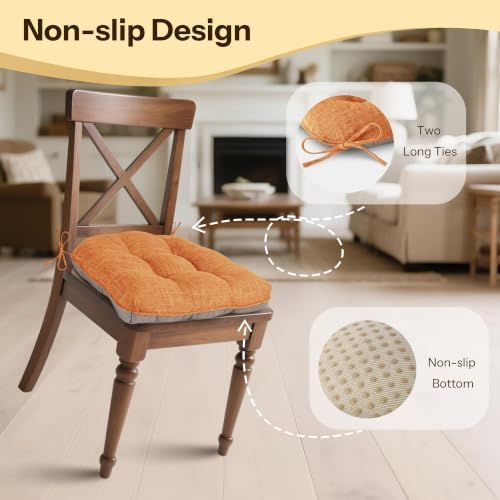 Chair Cushions for Dining Chairs Set of 4 - Image 3