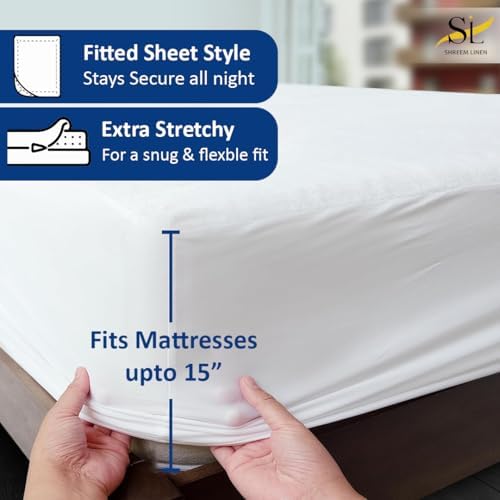 100% Waterproof Full XL Size Mattress Protector, Premium Fitted Cotton Terry - Image 2