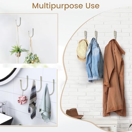 HIKMLK Minimalist Curtain Holdbacks 2pcs, 100% Cast Iron Solid Heavy Duty Metal - Image 6