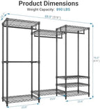 VIPEK V5 Heavy Duty Clothes Rack, Freestanding Modular Closet System - Image 5