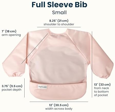 Tiny Twinkle Long Sleeve Bib for Babies & Toddlers | 2-Pack Waterproof Smock - Image 2