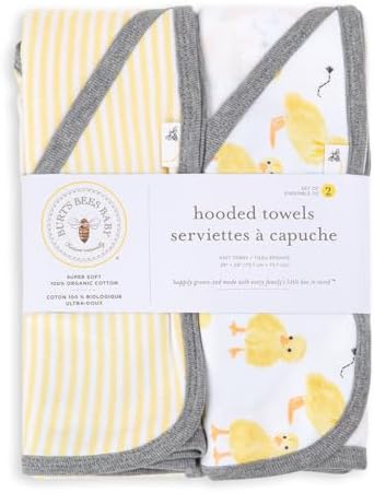 Burt's Bees Baby Infant Hooded Towels, Unisex Bath Essentials - Image 2