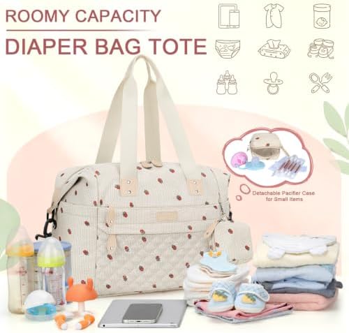 Pritent Diaper Bag Tote Waterproof Maternity Baby Bags - Image 3