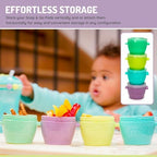 melii Snap & Go Baby Food Storage Containers | 8 Pack 4 oz, Stackable Freezer - Image 2