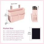 Surblue Bedside Caddy Hanging Bed Organizer Storage Bag Pocket - Image 2