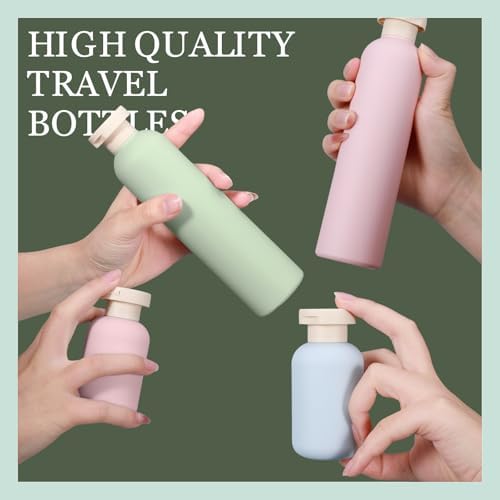 ASEVAT 8.8 oz Plastic Travel Refillable Shampoo Bottles, Empty Squeeze Bottles - Image 3