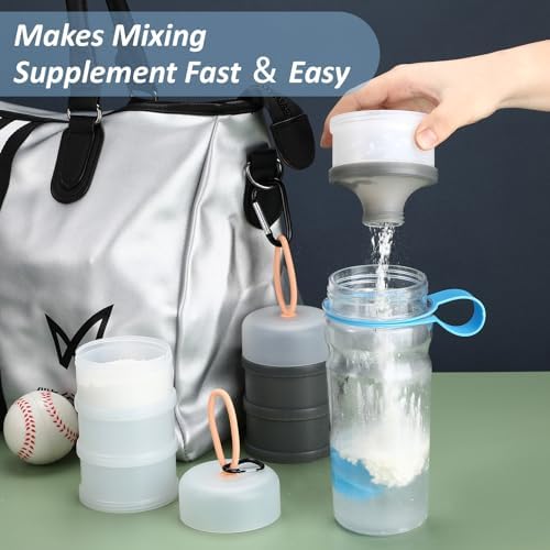 Baderke 2 Pcs Protein Powder Travel Container - Image 5