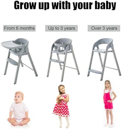 Convertible High Chairs for Babies & Toddlers. 5-in-1 Adjustable High Chair - Image 3