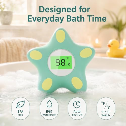 Baby Bath Thermometer for Infant & Toddler, Floating Digital Water Thermometer - Image 5