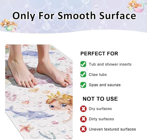 Topotdor Kids Bathtub Mat Non Slip, Tub Mat - Image 5