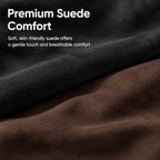 2 PCS Car Pillow for Driving Seat Soft Suede Headrest Neck & Lumbar Support - Image 5