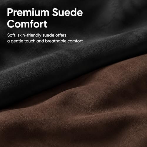 2 PCS Car Pillow for Driving Seat Soft Suede Headrest Neck & Lumbar Support - Image 5