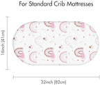 Baby Bassinet Sheets 2 Pack, Fits Rectangle Round Oval Hourglass Mattress - Image 3