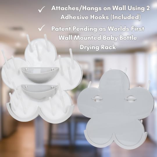 The Bottle Blossom- Wall Mounted Baby Bottle Drying Rack - Image 2