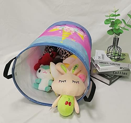 Kids Hamper Girls Unicorn Room Decor, Storage Bins Organizer Toy Box Laundry - Image 5