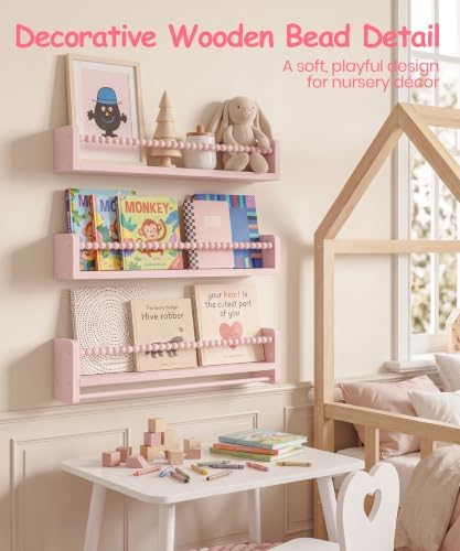 24 Inch Nursery Book Shelves for Wall - Image 4