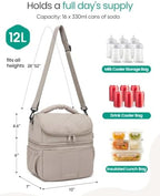Breastmilk Cooler Bag, 12L Double Deck - Image 2