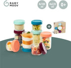 Babymoov Babybols Glass Storage Jars Multiset, 4x4oz + 4x8oz - Image 3