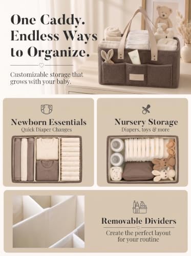 Baby Diaper Caddy Organizer - Image 3