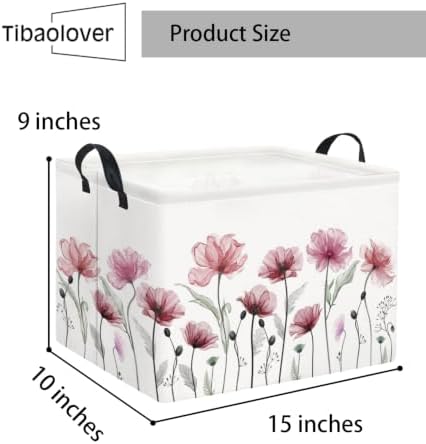 Rectangular Valentines Basket for Women Girls Storage Bin Organizer Box Shelf - Image 2
