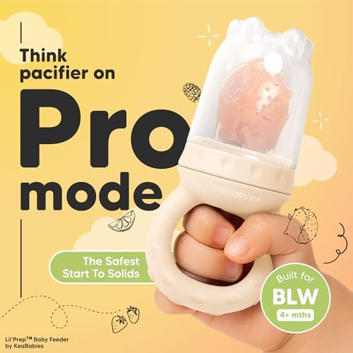 KeaBabies Baby Fruit Feeder 2pk, Silicone Baby Food Feeder - Image 2