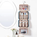 NISHEL Travel Toiletry Bag for women, Portable Hanging makeup Organizer - Image 2