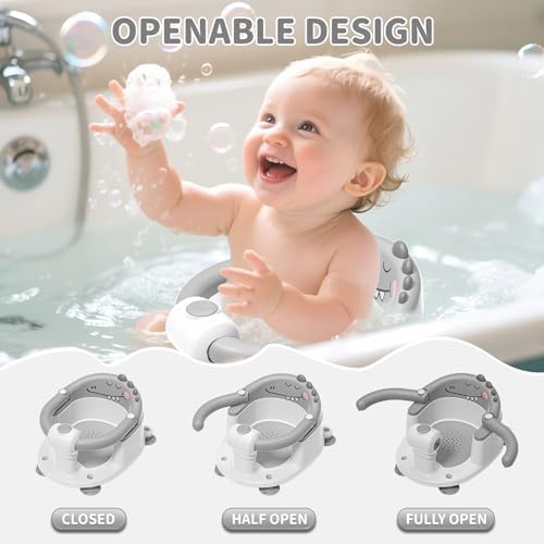 TPN Baby Bath Seat for Babies 6 Months & Up, Non-Slip Bath Tub Chair for - Image 3