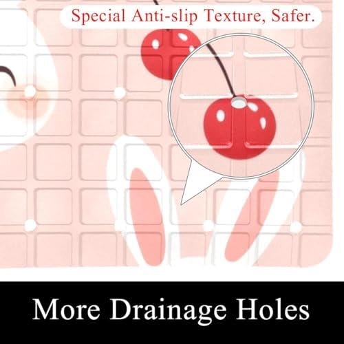 Shower Mat Non Slip, Cherry Rabbit Anti Slip Bath Mat - Image 2